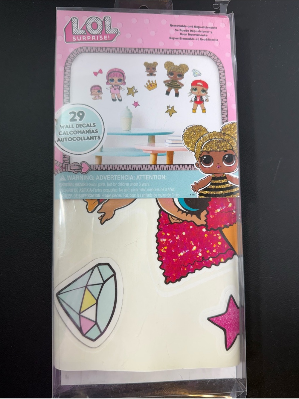 L.O.L. Surprise! Character Wall Decal Set Peel & Stick by Roommates